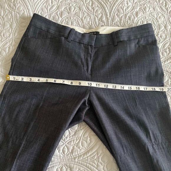 Lafayette148 NY ,Women's dark grey trousers with straight legs, wool, size 4 - Picture 11 of 12